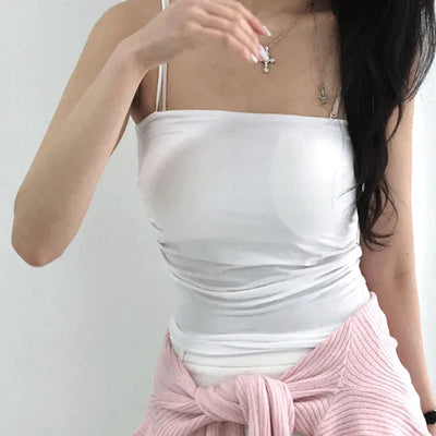 Nor Top Side Shirring Strap Sleeveless