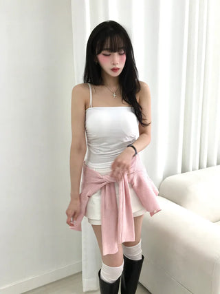 Nor Top Side Shirring Strap Sleeveless