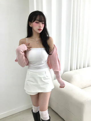 Nor Top Side Shirring Strap Sleeveless