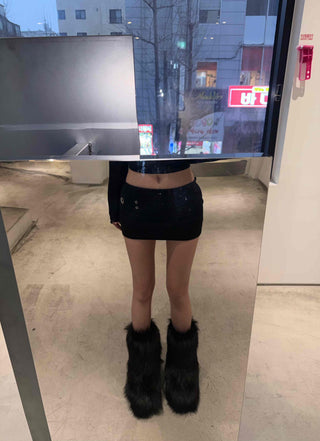 Y2K Mood Low-Rise Tight-Fit Mini Skirt