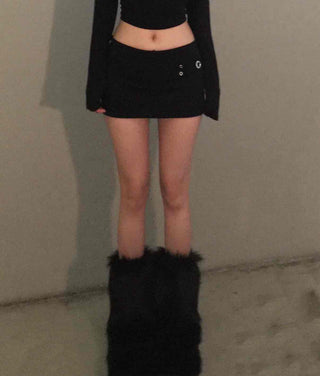 Y2K Mood Low-Rise Tight-Fit Mini Skirt