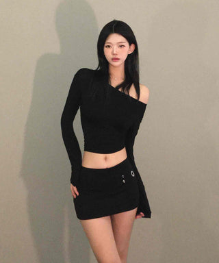 Y2K Mood Low-Rise Tight-Fit Mini Skirt