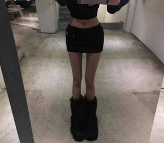 Y2K Mood Low-Rise Tight-Fit Mini Skirt