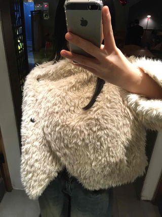Soft Mood Sherpa Fur Oversized Single Jacket