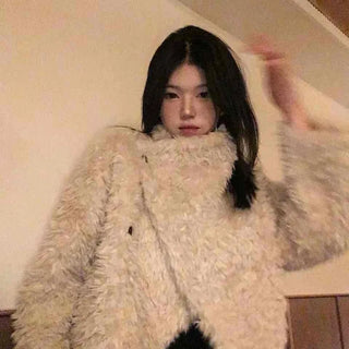 Soft Mood Sherpa Fur Oversized Single Jacket