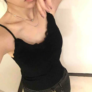 Daily Simple Lace Bra Top Slim Fit Camisole