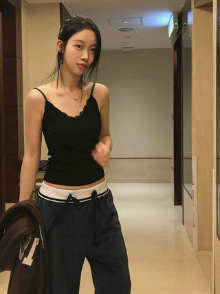 Daily Simple Lace Bra Top Slim Fit Camisole