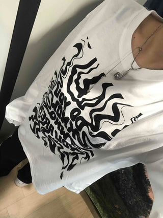 Street Graffiti Print Long Sleeve Tee