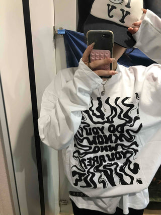 Street Graffiti Print Long Sleeve Tee