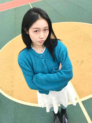 Cozy Loose Fit Vivid Knit Cardigan