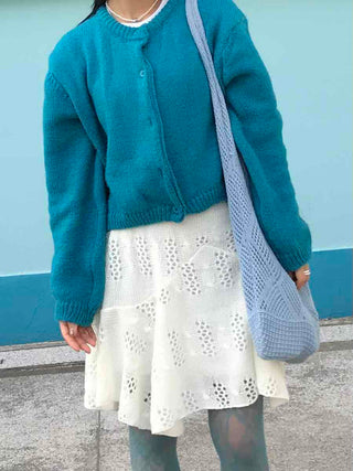 Cozy Loose Fit Vivid Knit Cardigan