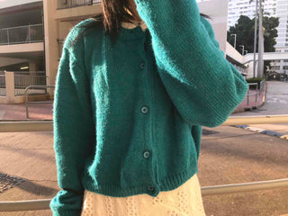 Cozy Loose Fit Vivid Knit Cardigan