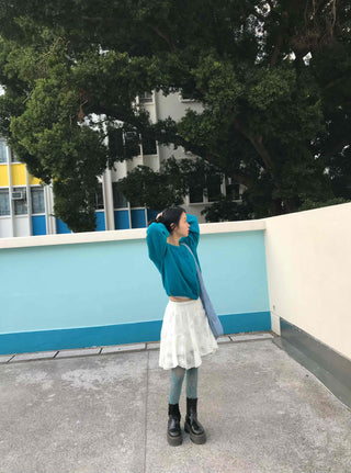 Cozy Loose Fit Vivid Knit Cardigan