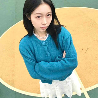 Cozy Loose Fit Vivid Knit Cardigan