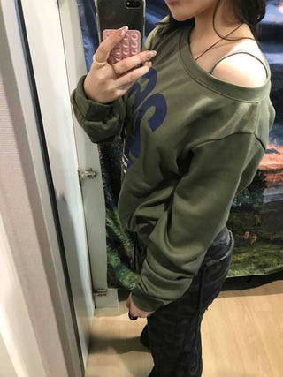 American Flag Oversized Sweatshirt