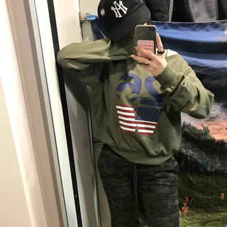 American Flag Oversized Sweatshirt