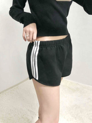 Color Block Piping Mini Running Shorts