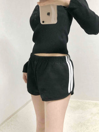 Color Block Piping Mini Running Shorts