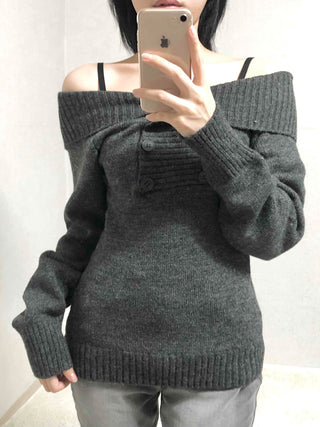 Romantic Shirred Turtleneck Drop Shoulder Knit