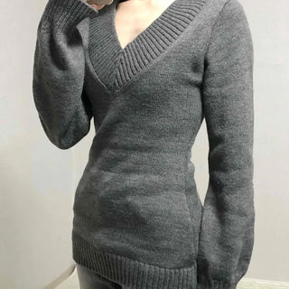 Heathered Wide Rib Slim Fit Long Knit
