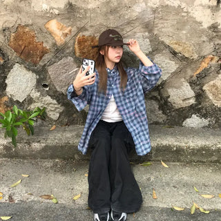 Rubo Summer Cap Hoodie Check Shirt