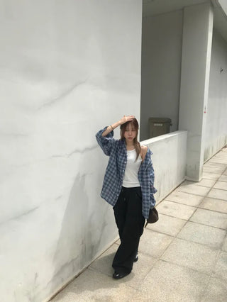 Rubo Summer Cap Hoodie Check Shirt
