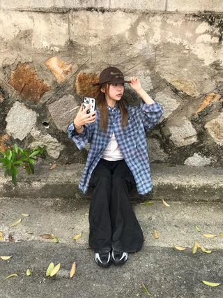 Rubo Summer Cap Hoodie Check Shirt