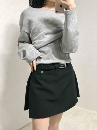 Side Pleated Belted Golf Shorts