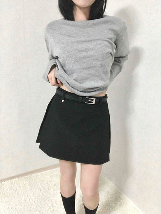 Side Pleated Belted Golf Shorts