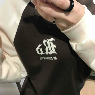 Lettering Raglan Sweatshirt