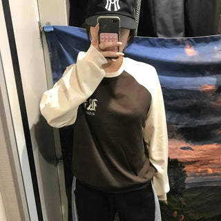 Lettering Raglan Sweatshirt