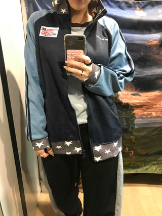 Star Sideline Oversized Zip-Up Jumper
