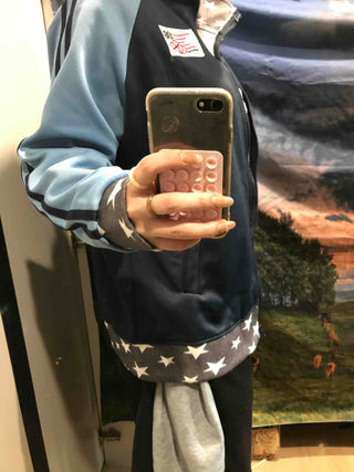 Star Sideline Oversized Zip-Up Jumper