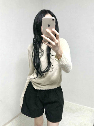 Daily Cozy Elastic Waist A-Line Shorts
