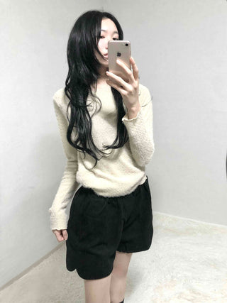 Daily Cozy Elastic Waist A-Line Shorts