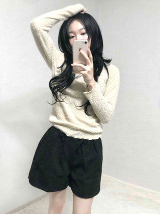 Daily Cozy Elastic Waist A-Line Shorts
