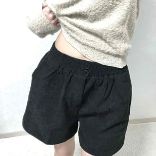 Daily Cozy Elastic Waist A-Line Shorts