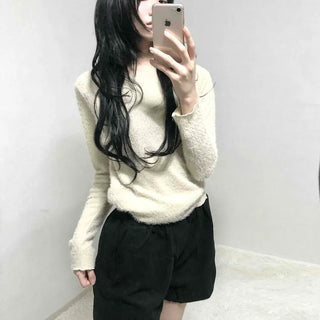 Daily Cozy Elastic Waist A-Line Shorts