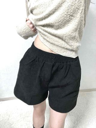 Daily Cozy Elastic Waist A-Line Shorts