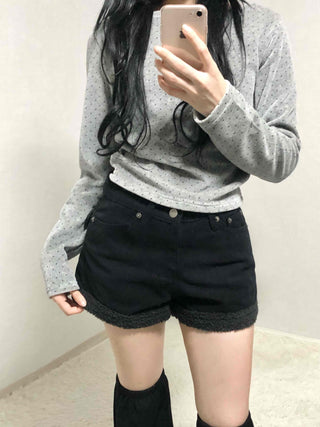 Cozy Soft Loose Fit Round Neck Long Sleeve T-shirt
