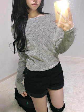 Cozy Soft Loose Fit Round Neck Long Sleeve T-shirt