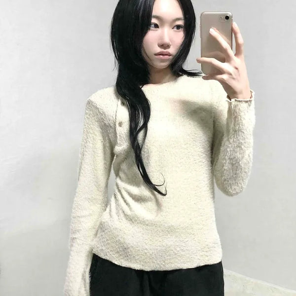 Polar Cozy Fluffy Angora Knit