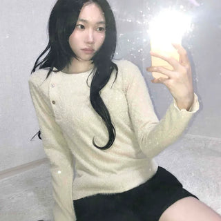 Polar Cozy Fluffy Angora Knit