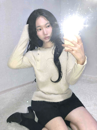 Polar Cozy Fluffy Angora Knit