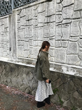 Nomi Single-layer Field Jacket with Waist Drawstring