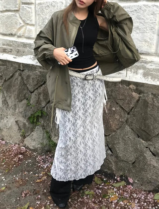 Nomi Single-layer Field Jacket with Waist Drawstring