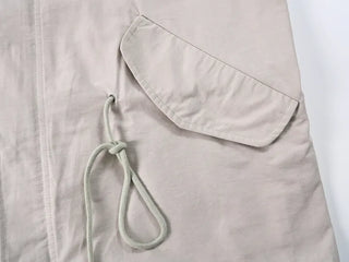Nomi Single-layer Field Jacket with Waist Drawstring