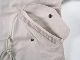 Nomi Single-layer Field Jacket with Waist Drawstring