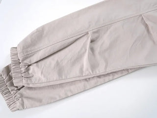 Nomi Single-layer Field Jacket with Waist Drawstring
