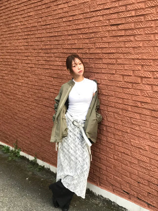 Nomi Single-layer Field Jacket with Waist Drawstring